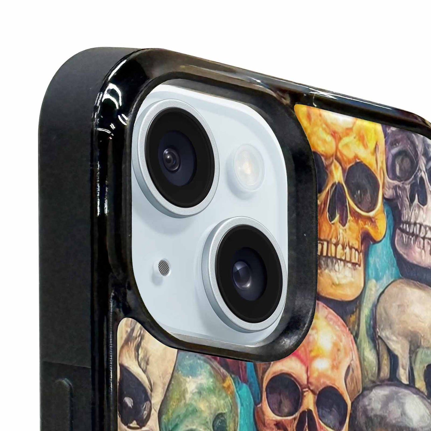 iPhone 15 Plus Case — Skulls Marbleskulls Pattern Ctw, Custom Designed Case Cover