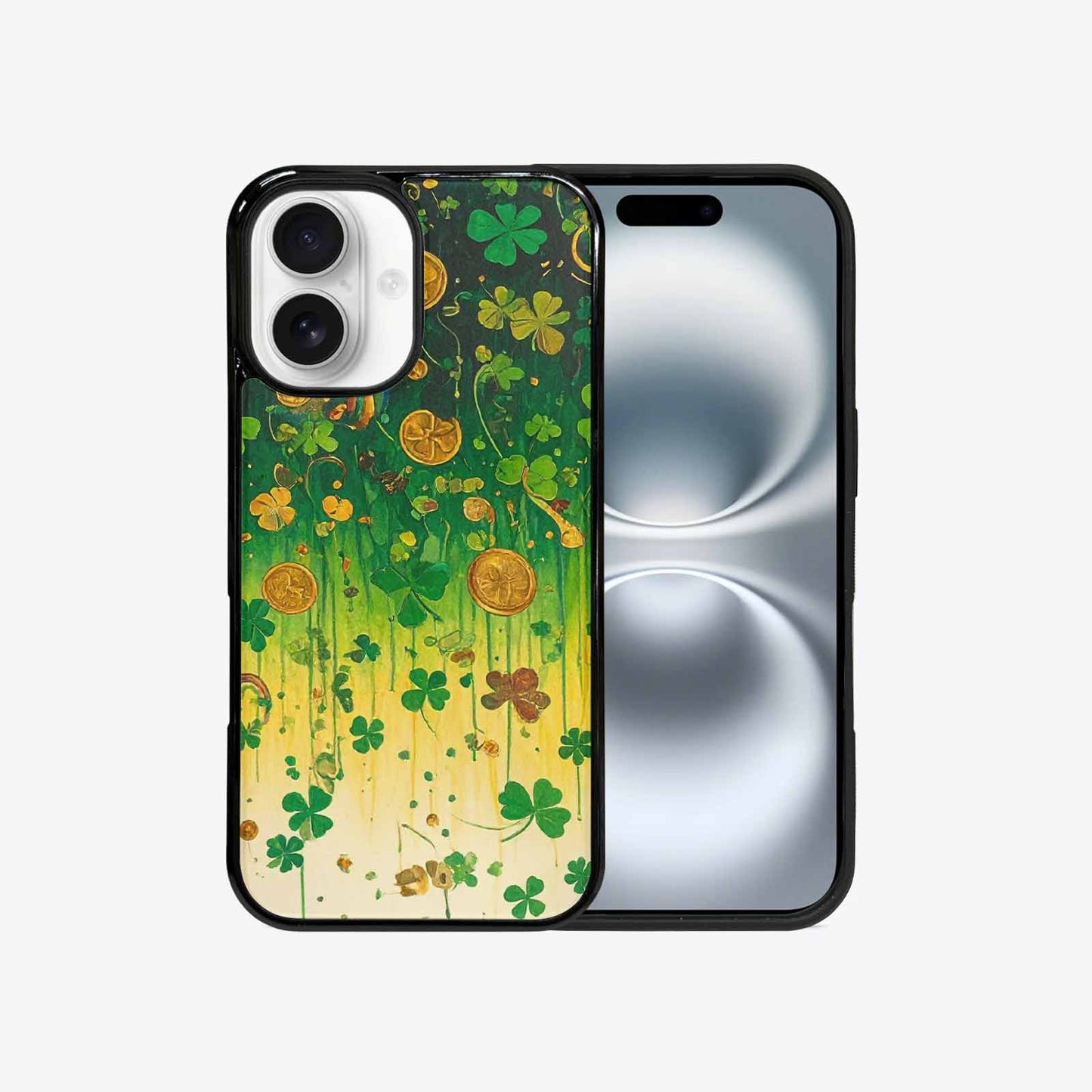 iPhone 16 Case — St Patrick\'s Clover St Patrick\'s Clover, Custom Printed Phone Case