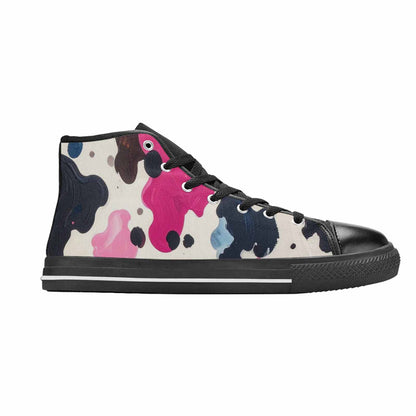 MEN'S Cow Animal Print High Top Canvas Dreamcore Sneakers
