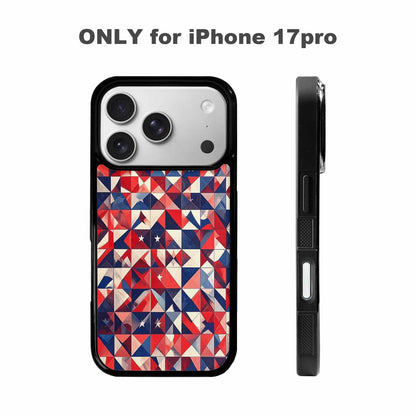 iPhone 17 Pro Case — Small American Flag Stars And Galaxy, Custom Made Phone Cover