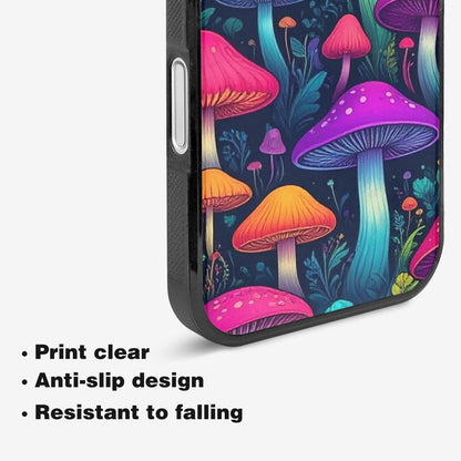 iPhone 16 Plus Case — Mushroom Psychedelic Art Seamless Pattern Vibrant, Unique Phone Case Design