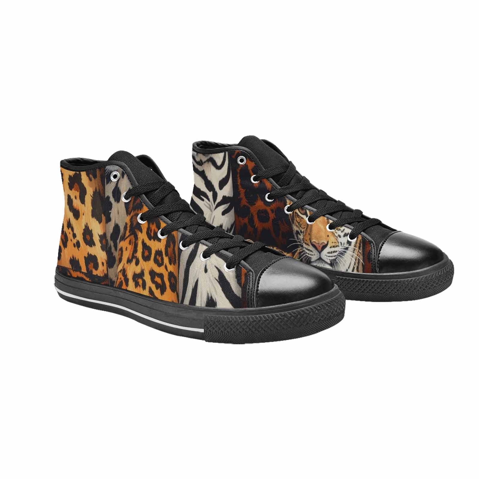 WOMEN'S Animal Print High Top Canvas Y2K Shoes