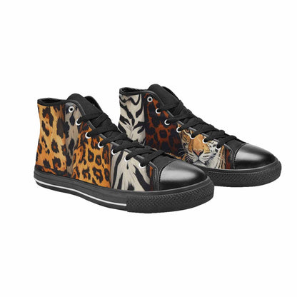WOMEN'S Animal Print High Top Canvas Y2K Shoes