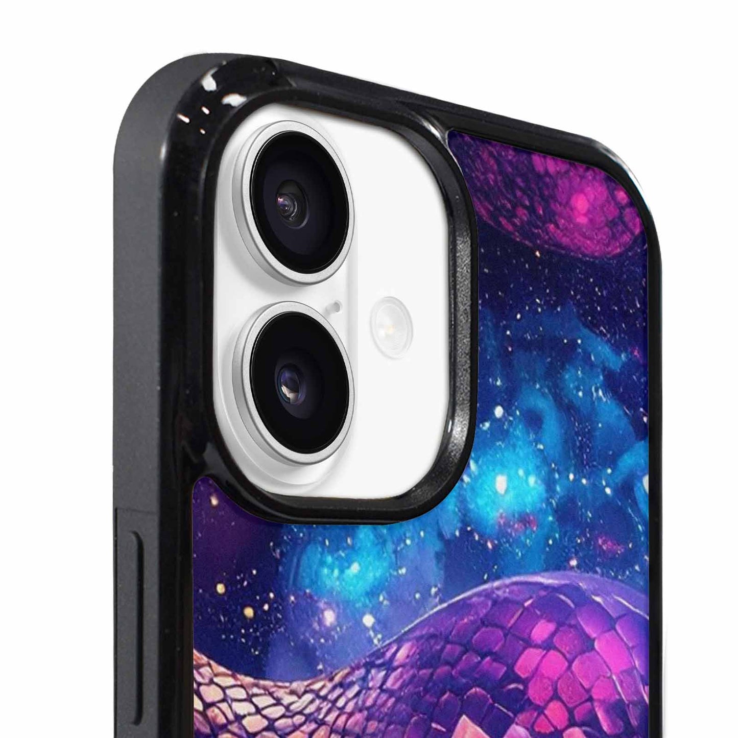 iPhone 17 Case — Galaxy Snake Print Galaxy Space, Custom Printed Phone Case