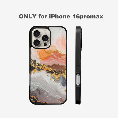 iPhone 16 Pro Max Case — Marble Vein Marble Veins Pattern Hundreds, Custom Printed Phone Case