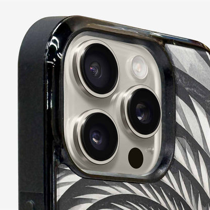 iPhone 16 Pro Case — Hypnotic Spiral Optical Illusion Motif High, Personalized Phone Case