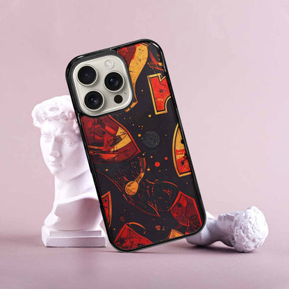 iPhone 16 Pro Case — Dice And Casino Pattern Seamless Repeat, Custom Phone Case