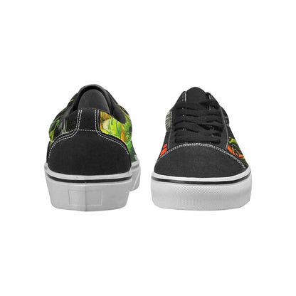 WOMEN'S Rainbow From Skull S Lace-Up Canvas Dark Academia Sneakers