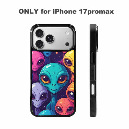 iPhone 17 Pro Max Case — Alien Ufo Cartoon Art Alien Scifi, Original Design Phone Case
