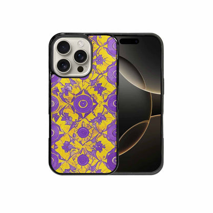 iPhone 16 Pro Case — Intersex Flag Color Theme Small Rainbow, Custom Designed Case Cover