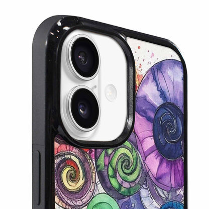 iPhone 17 Case — Black &amp; Green Ink Tie Dye, Custom Designed Case Cover