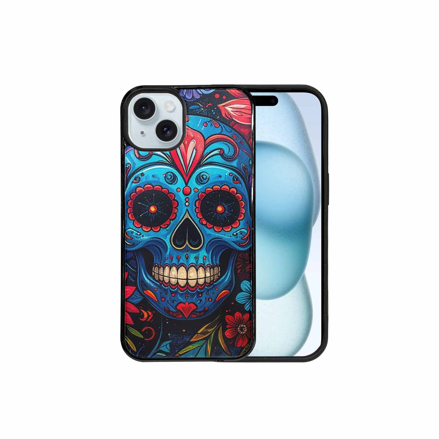 iPhone 15 Plus Case — Graffiti Skull, Custom Print Case Cover