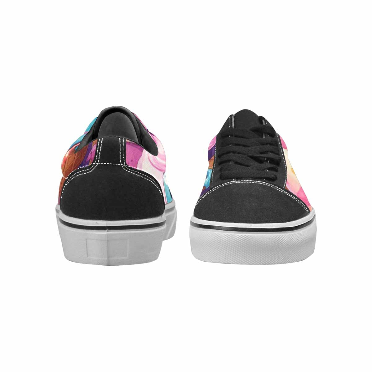 WOMEN'S Melting Icecream Cone Monster Canvas Lace-Up Y2K Shoes