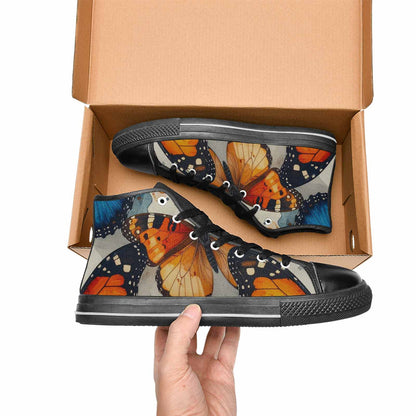 MEN'S Butterfly Wing High Top Canvas Cottagecore Shoes