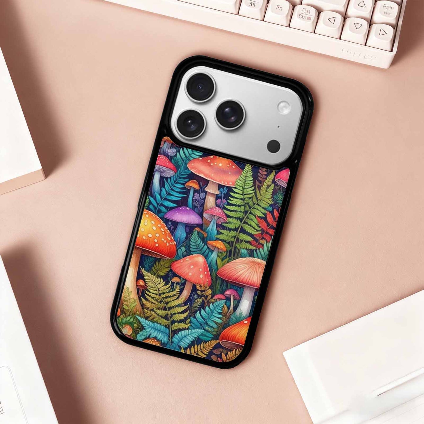 iPhone 17 Pro Case — Mushrooms Botanicalmushrooms P Y2v Floral, Personalized Phone Case