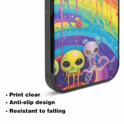 iPhone 15 Plus Case — Aliens Tie Dyemelting Aliens P, Custom Art Phone Cover