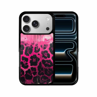 iPhone 17 Pro Case — Black Pink Ink Animal Print Animal, Personalized Phone Case