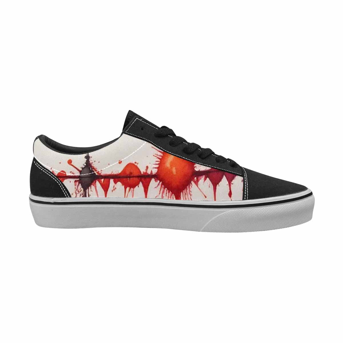 WOMEN'S Tie Lace-Up Canvas Grunge Custom Shoes
