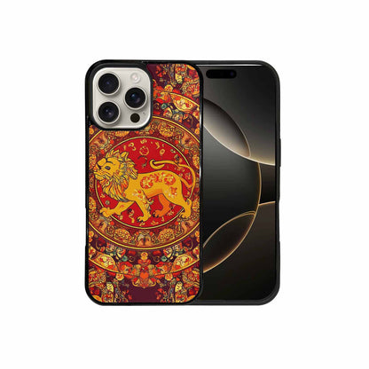 iPhone 16 Pro Max Case — Mandala Lions Art Seamless Pattern Vibrant, Unique Phone Case Design