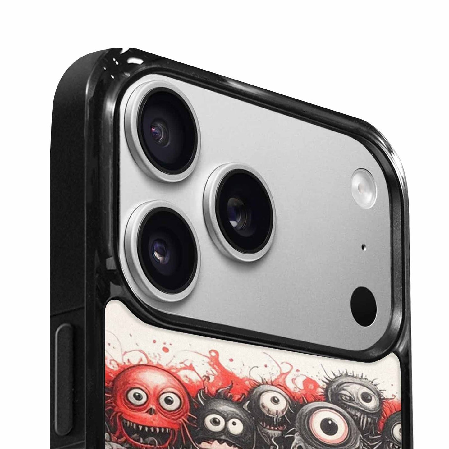 iPhone 17 Pro Max Case — Multi Eye Monster Black Original Art, Custom Printed Phone Case