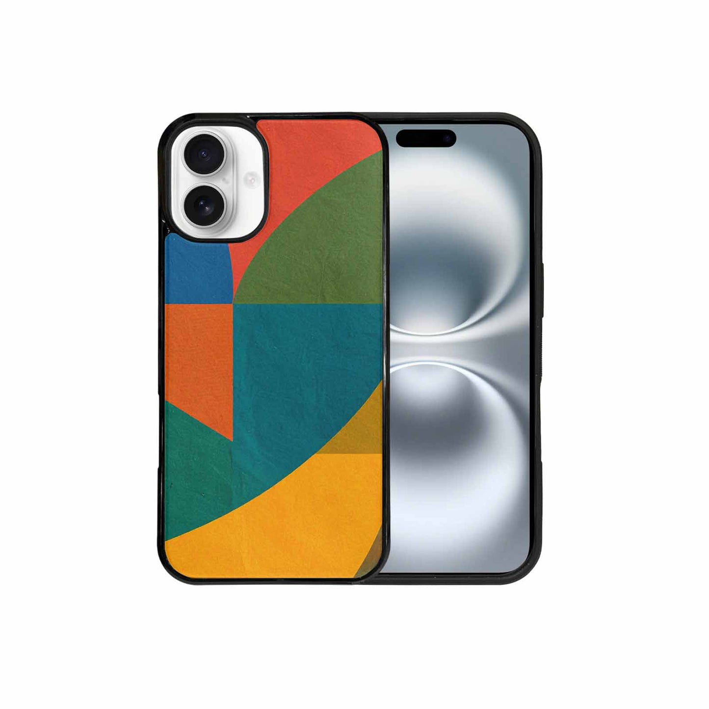 iPhone 16 Plus Case — 1990s Memphis Art Pattern, Unique Phone Case Design