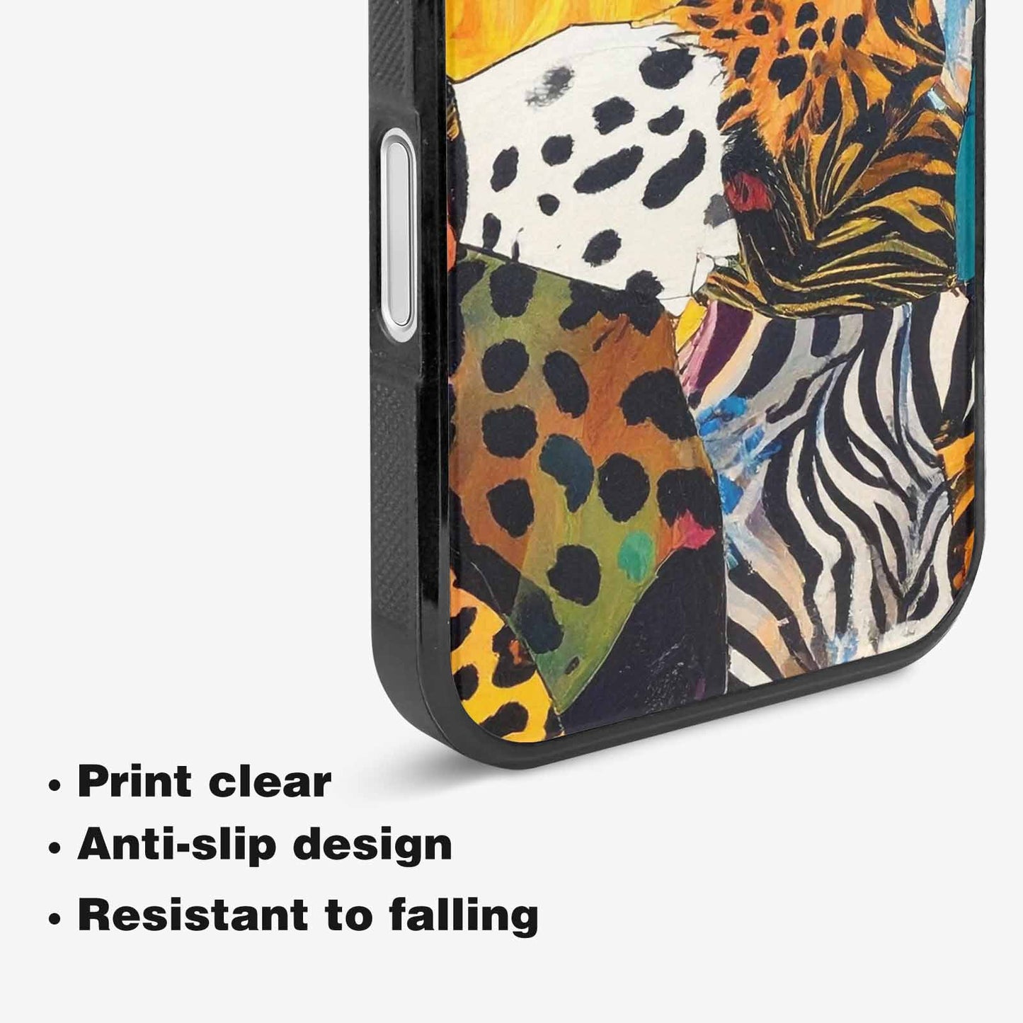 iPhone 16 Case — Full Color Vibrant Animal Print Animal, Custom Art Phone Cover