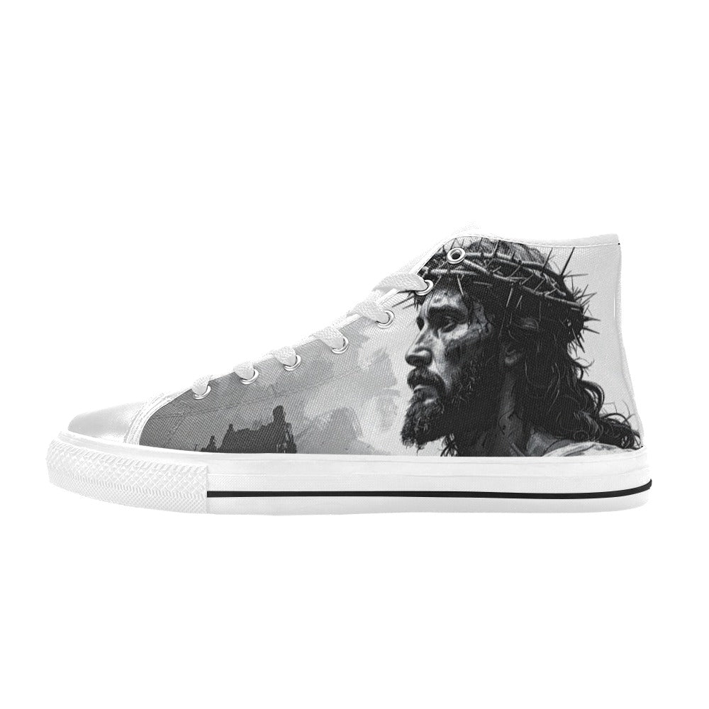 WOMEN'S Jesus_Ht_06 High Top Canvas Cottagecore Custom Shoes