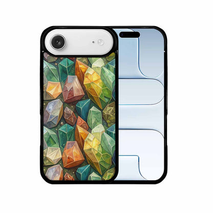 iPhone 17 Air Case — Glossy Reptile Crystal Shard Original Art, Custom Art Phone Cover