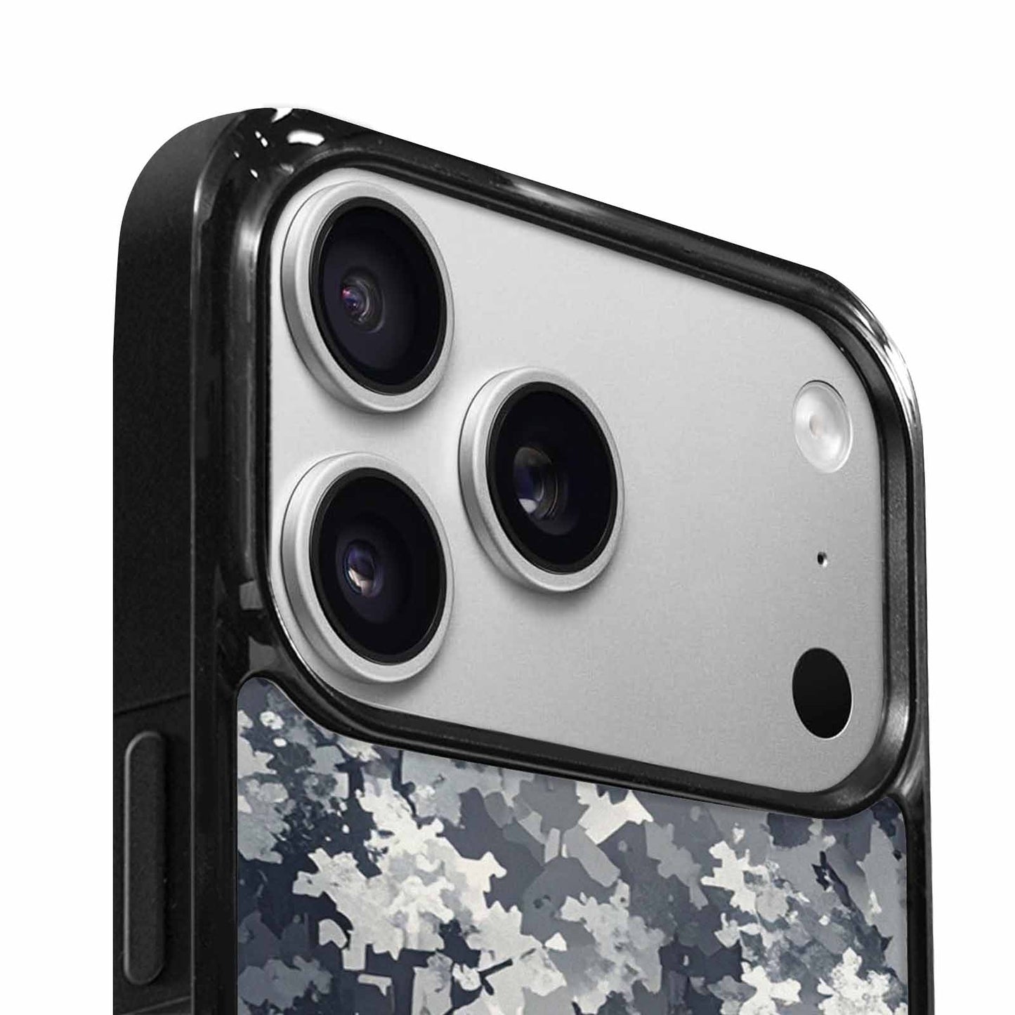 iPhone 17 Pro Case — Small Military Camouflage Blotch Pattern Camo, Custom Phone Case