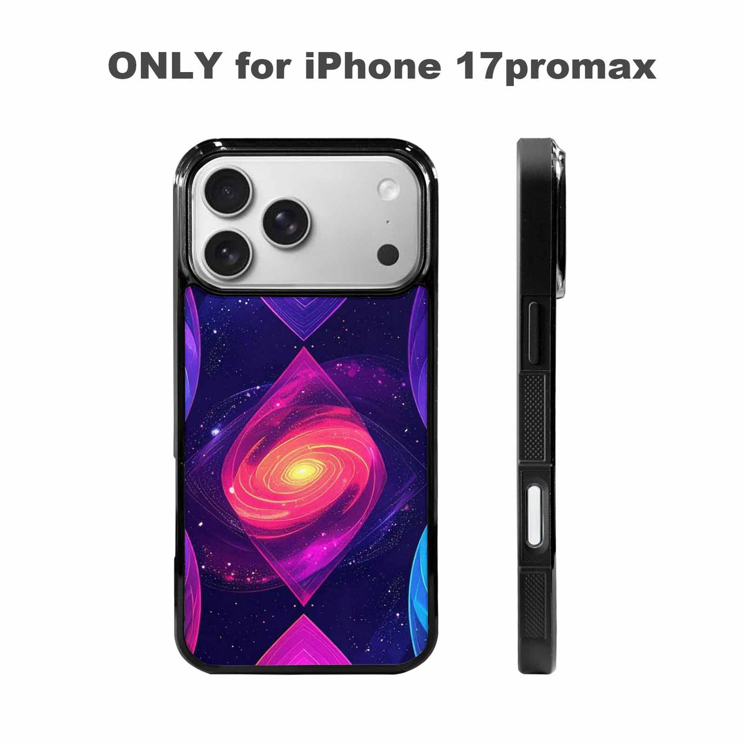 iPhone 17 Pro Max Case — Rose Galaxy Art Seamless Galaxy Space, Custom Printed Phone Case