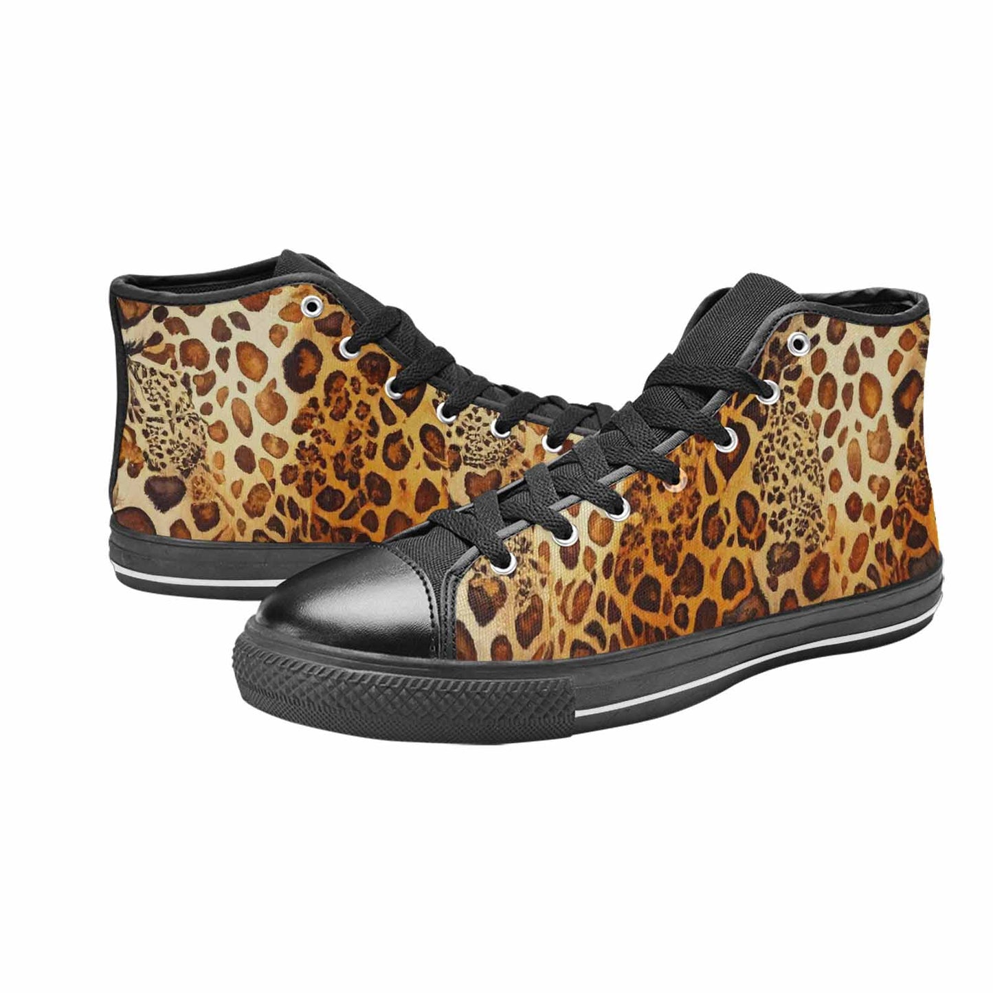 MEN'S Animal Print High Top Canvas Cottagecore Custom Sneakers