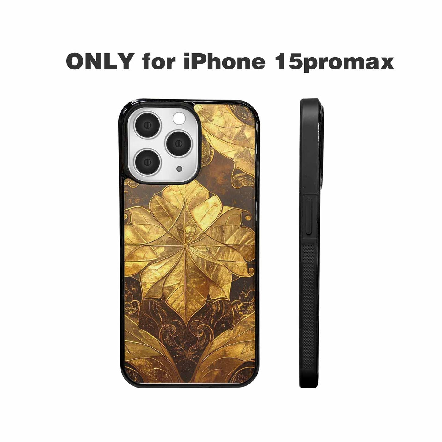 iPhone 15 Pro Max Case — Klimt Gold Leaf Artwork Pattern, Unique Phone Case Design