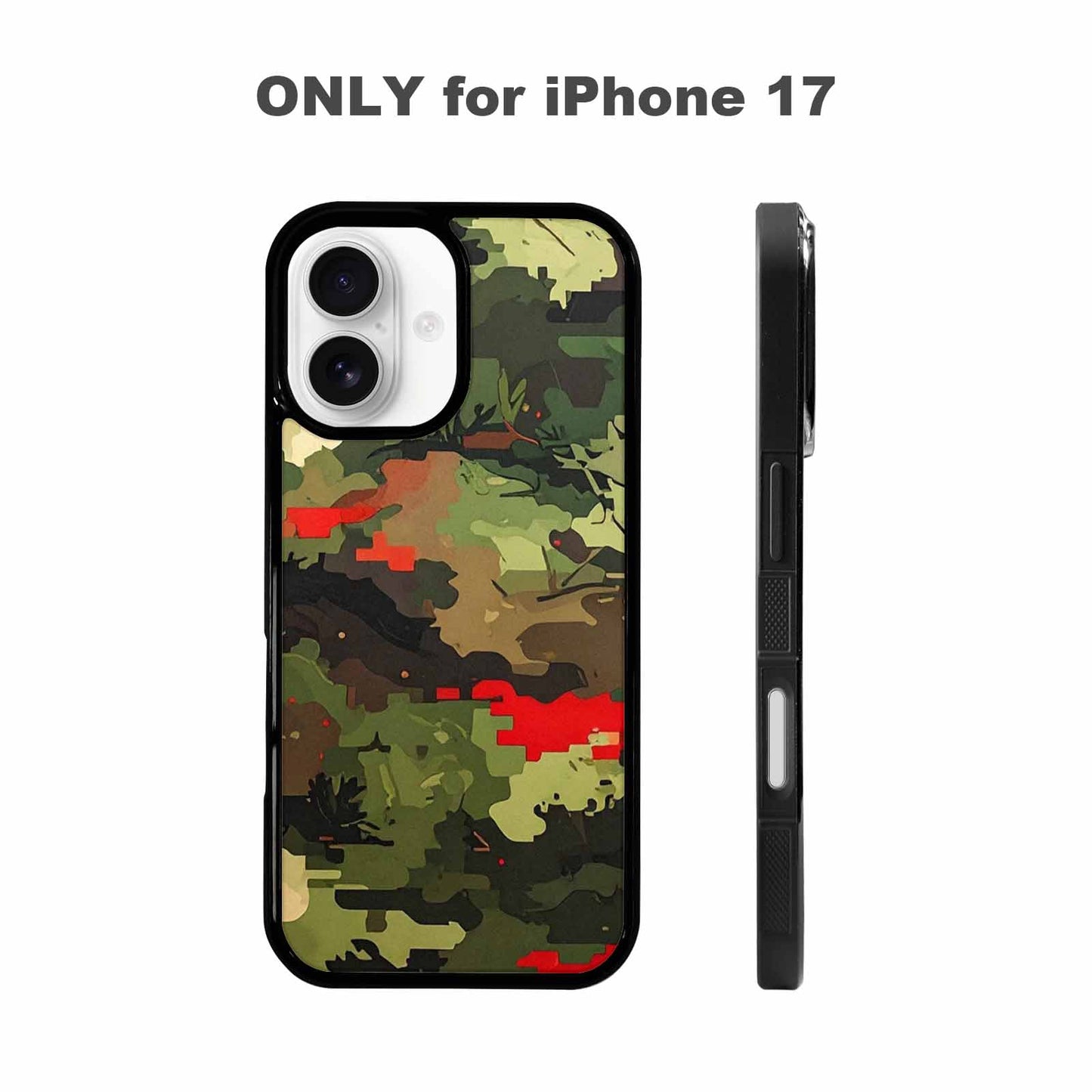 iPhone 17 Case — Small Military Camouflage Blotch Camo, Original Design Phone Case