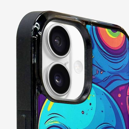 iPhone 16 Case — Alien Ufo Cartoon, Custom Designed Case Cover