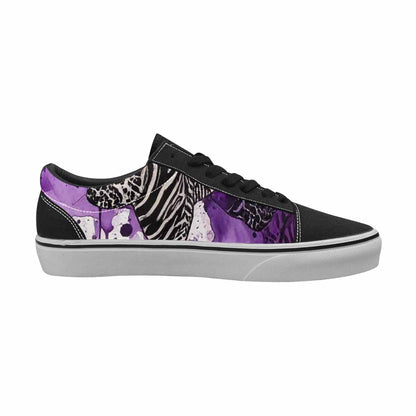 WOMEN'S Animal Print Lace-Up Canvas Aesthetic Custom Shoes