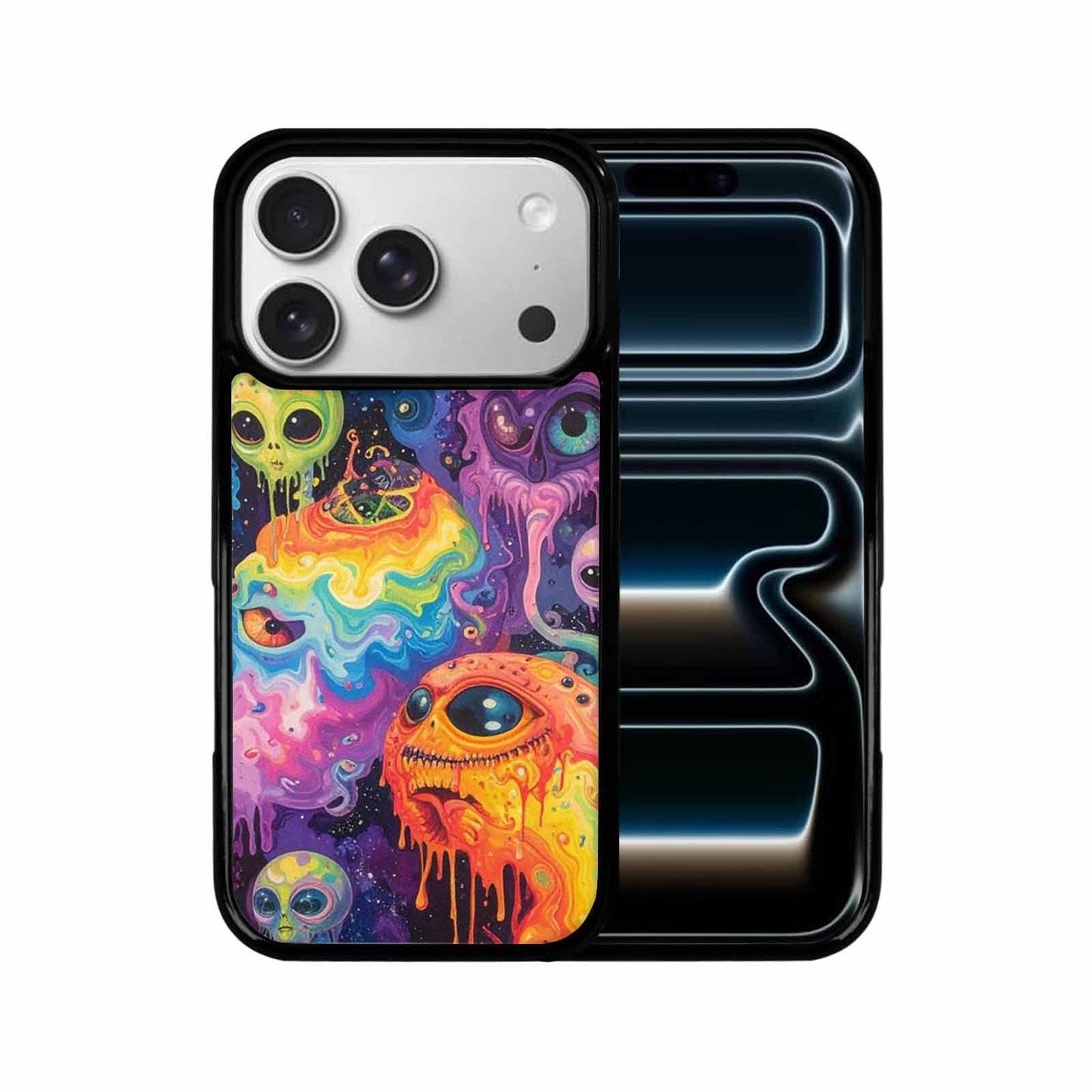 iPhone 17 Pro Case — Aliens Tie Dyemelting Aliens P Tie, Custom Designed Case Cover