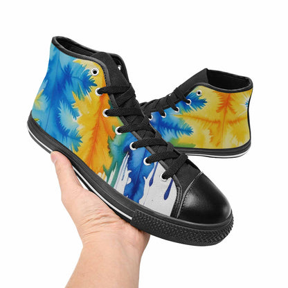 WOMEN'S Tie Dye Drip High Top Canvas Dreamcore Shoes