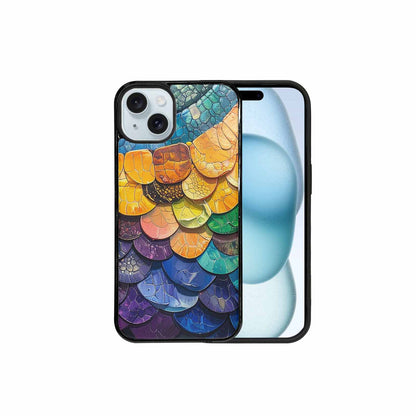 iPhone 15 Plus Case — Reptile Scale Full Color Vibrant Reptile, Custom Print Case Cover