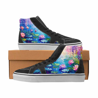 WOMEN'S Monet Full Color High Top Canvas Wearable Art Dreamcore Custom Kicks