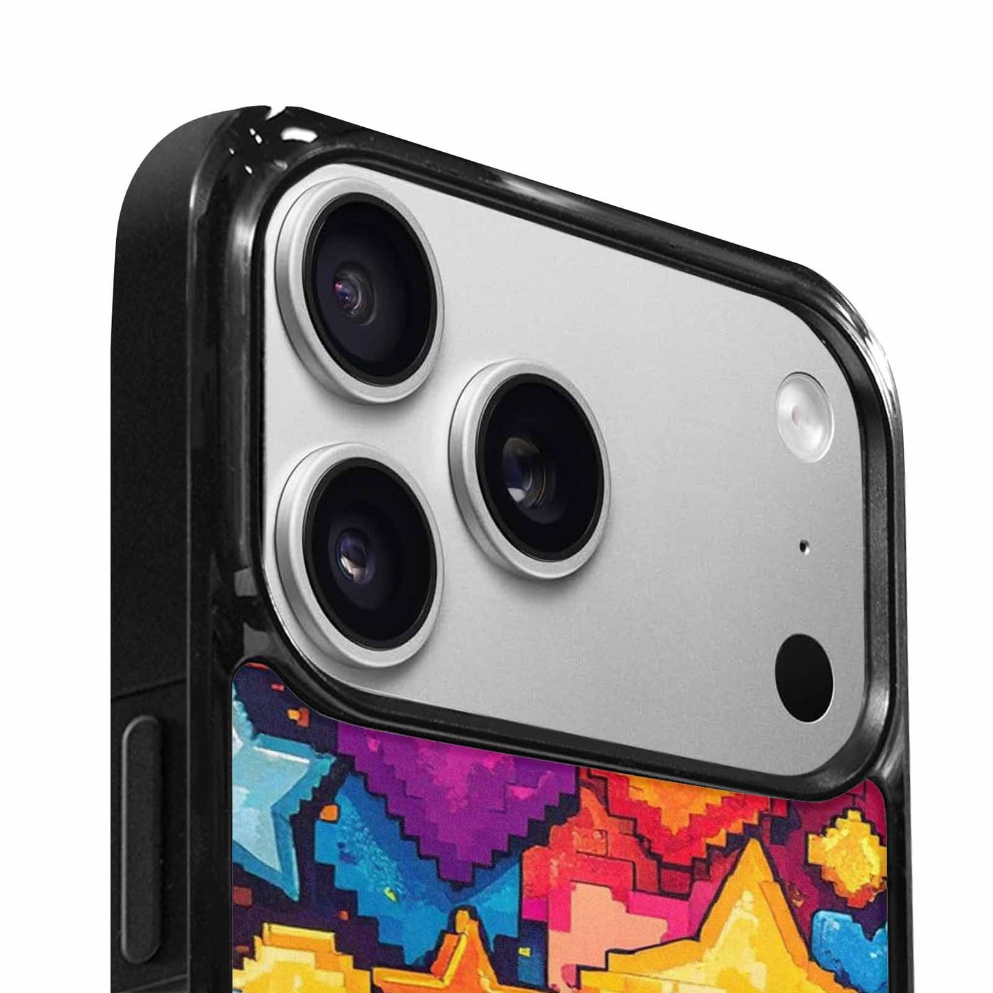 iPhone 17 Pro Max Case — Pixel Art Bit Burst Original Art, Customized Protective Case