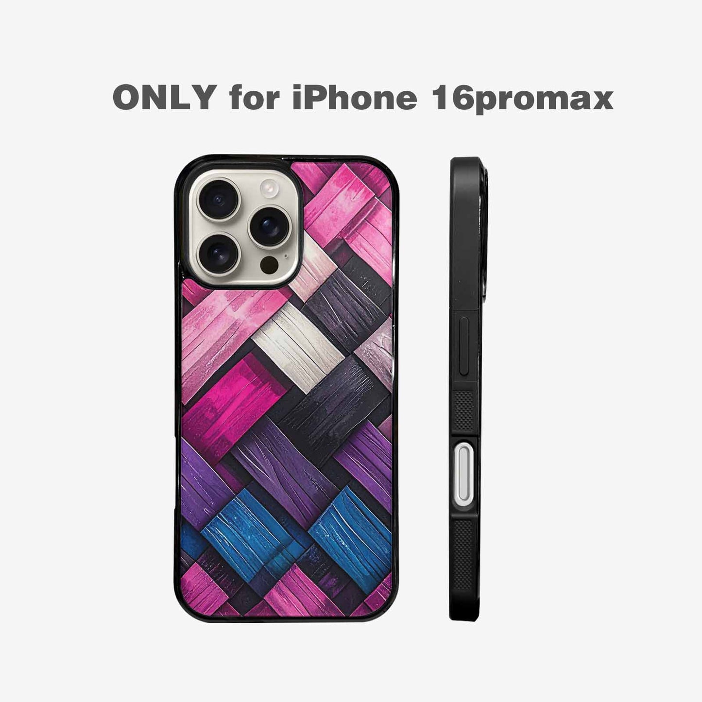iPhone 16 Pro Max Case — Genderfluid Flag Color Theme Small Rainbow, Custom Made Phone Cover