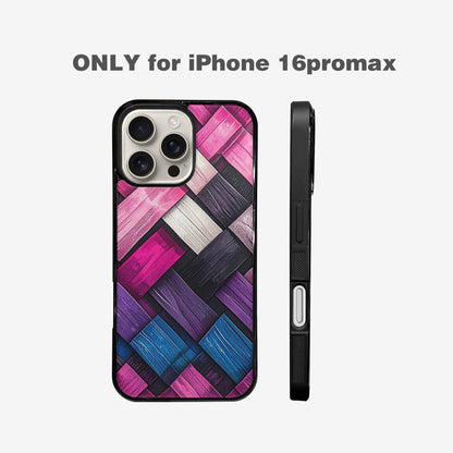 iPhone 16 Pro Max Case — Genderfluid Flag Color Theme Small Rainbow, Custom Made Phone Cover