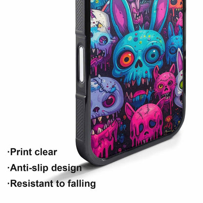 iPhone 17 Pro Max Case — Mixed Toxic Glow Creature Cartoon Cute, Unique Phone Case Design