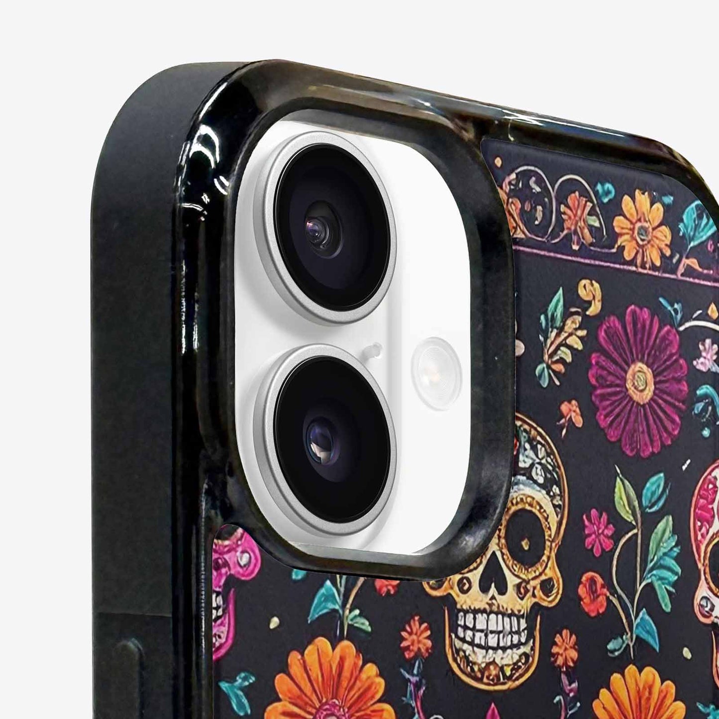 iPhone 16 Plus Case — Colorful Dia De Los Muertos Sugar, Personalized Phone Case