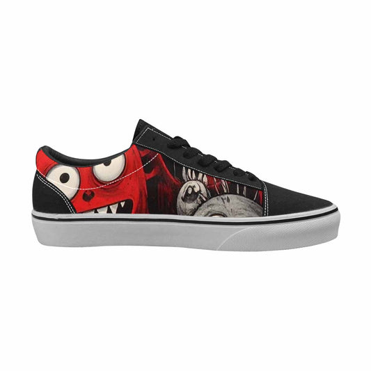 MEN'S Monsters (general) Lace-Up Canvas Aesthetic Shoes