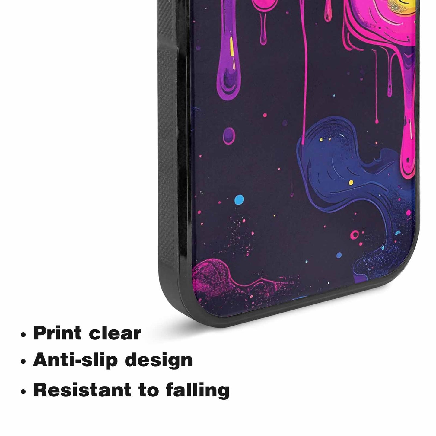 iPhone 15 Case — Rick And Morty Style Art Dripping, Personalized Phone Case