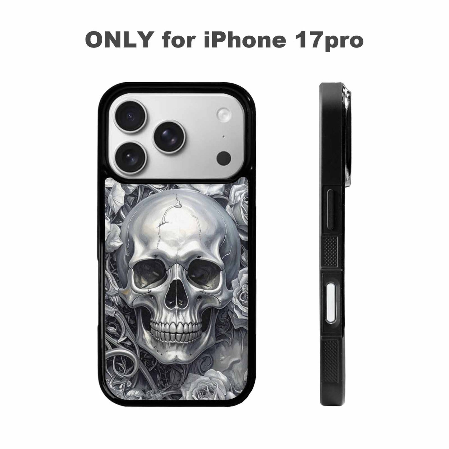 iPhone 17 Pro Case — Seamless Tileable Pattern Of Overlapping Gothic, Custom Art Phone Cover