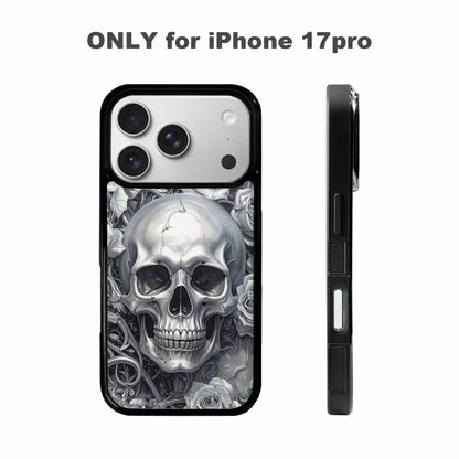 iPhone 17 Pro Case — Seamless Tileable Pattern Of Overlapping Gothic, Custom Art Phone Cover