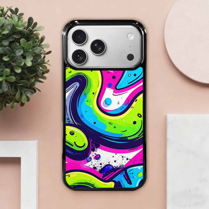 iPhone 17 Pro Max Case — Acid Wash Cartoon Tie Dye, Original Design Phone Case