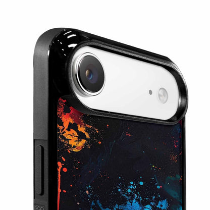 iPhone 17 Air Case — Color Style Deep Blacks Animal Print, Custom Art Phone Cover
